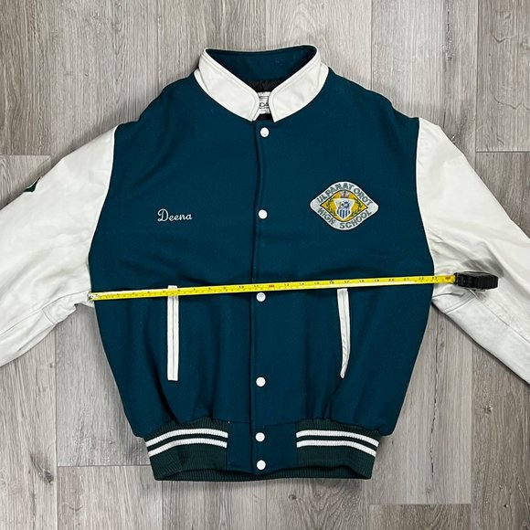 Vintage Canada Sportswear Co UOHS Deena Leather Varsity Jacket - Picture 9 of 11